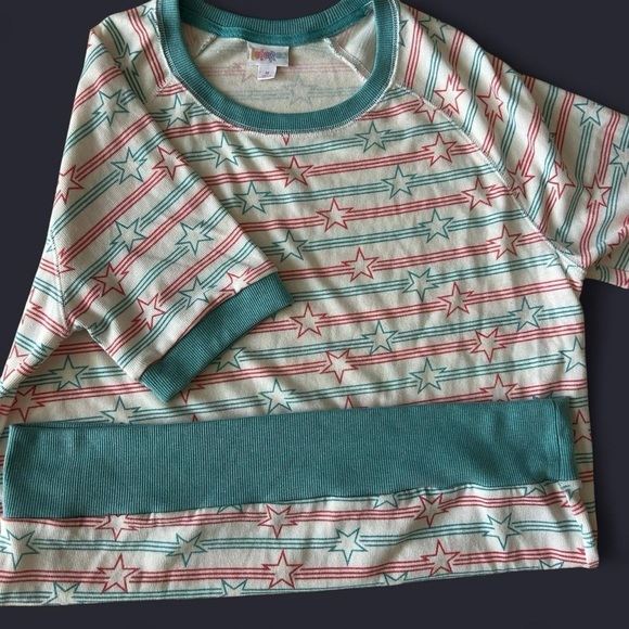 LuLaRoe Patriotic Star Tee – Size M - Picture 7 of 7